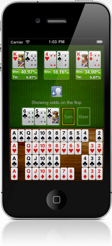 Portrait screenshot of Pocket Odds