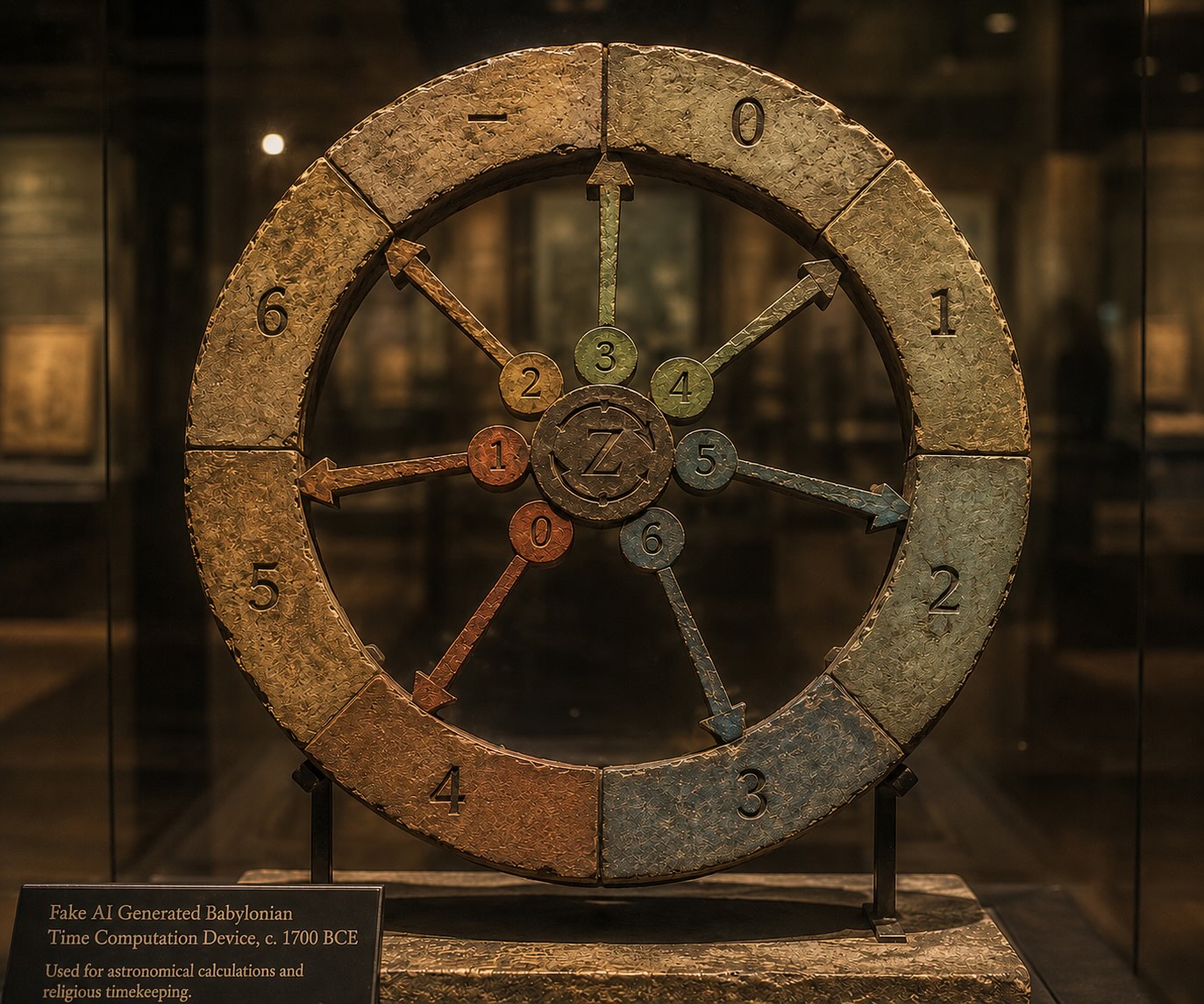 Fake AI Generated Babylonian Time Computation Device
